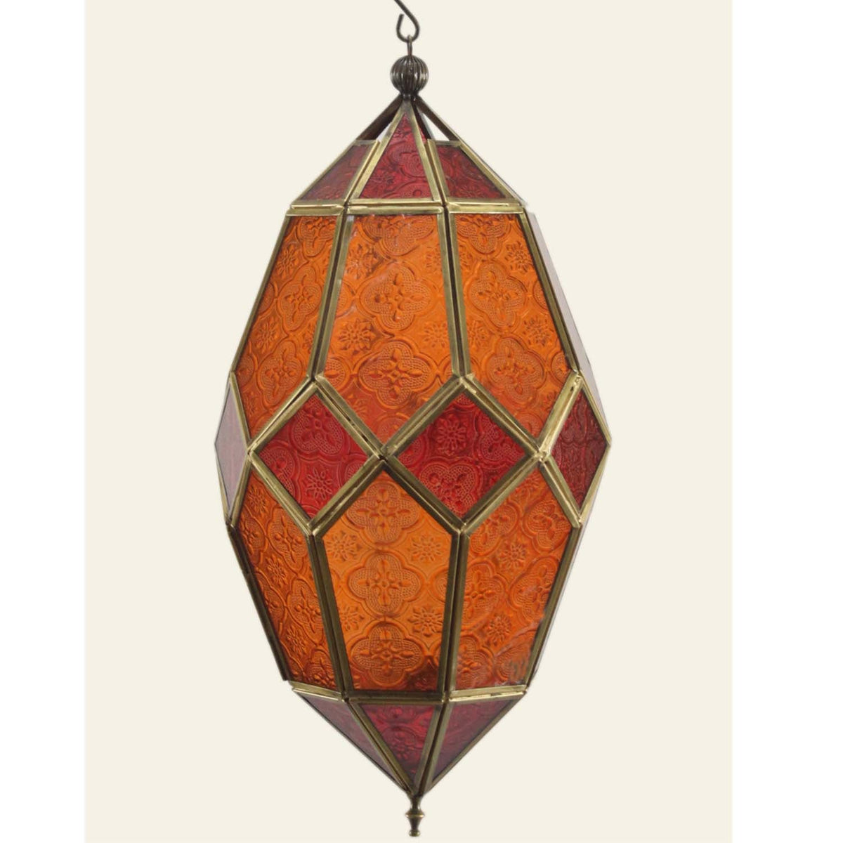 Ziva Hängelaterne Rot-Orange, 40 cm, Ansicht 3