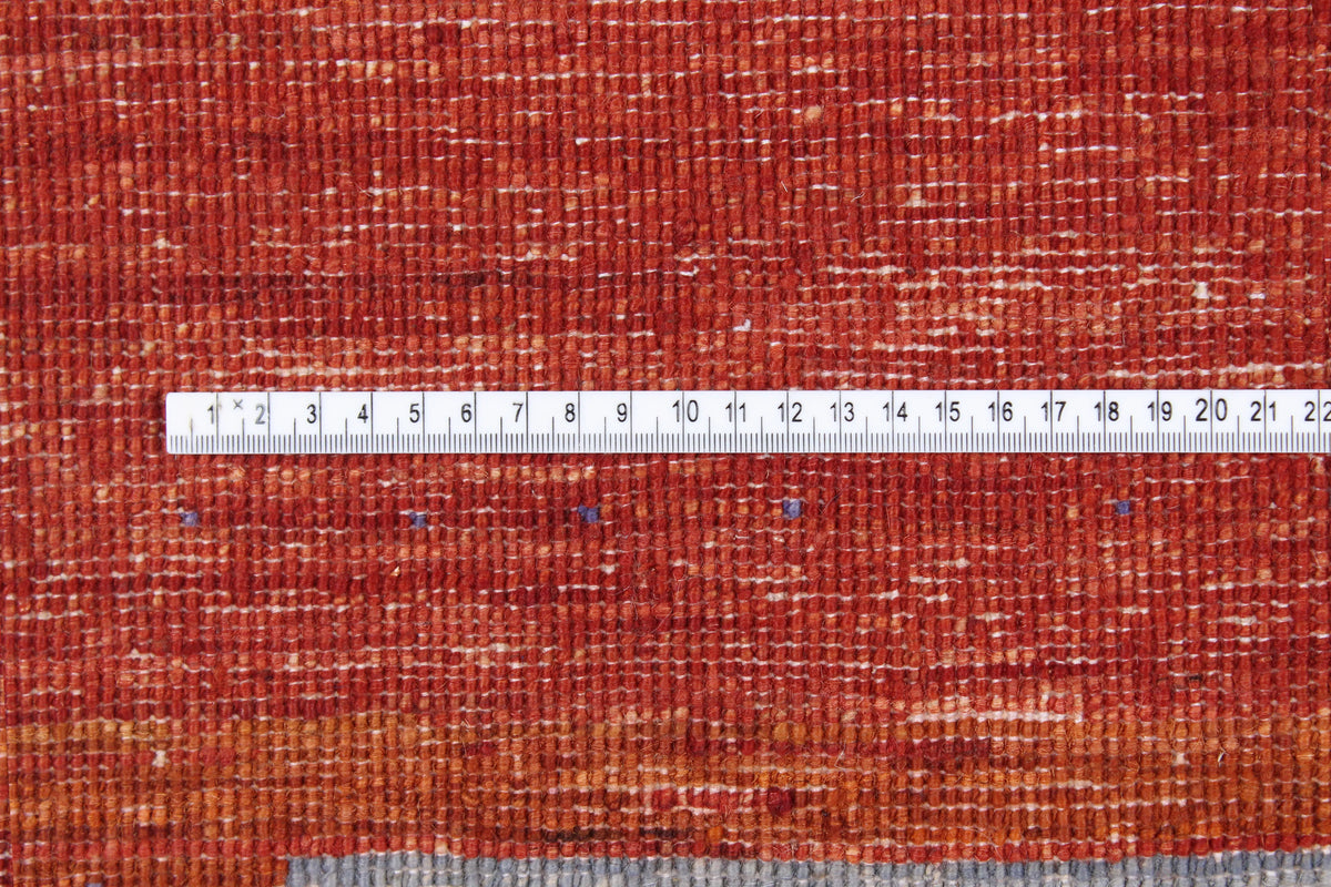 Gabbeh-Teppich mit bunten Rechtecken, 299 × 248 cm – Produktansicht 6