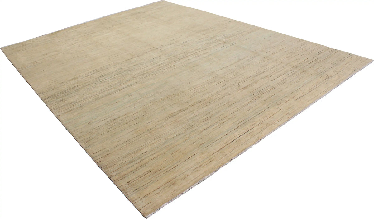 Heller Wollteppich mit cremefarbener Melierung, 386 × 298 cm – Ansicht 3 des handgeknüpften Wollteppichs