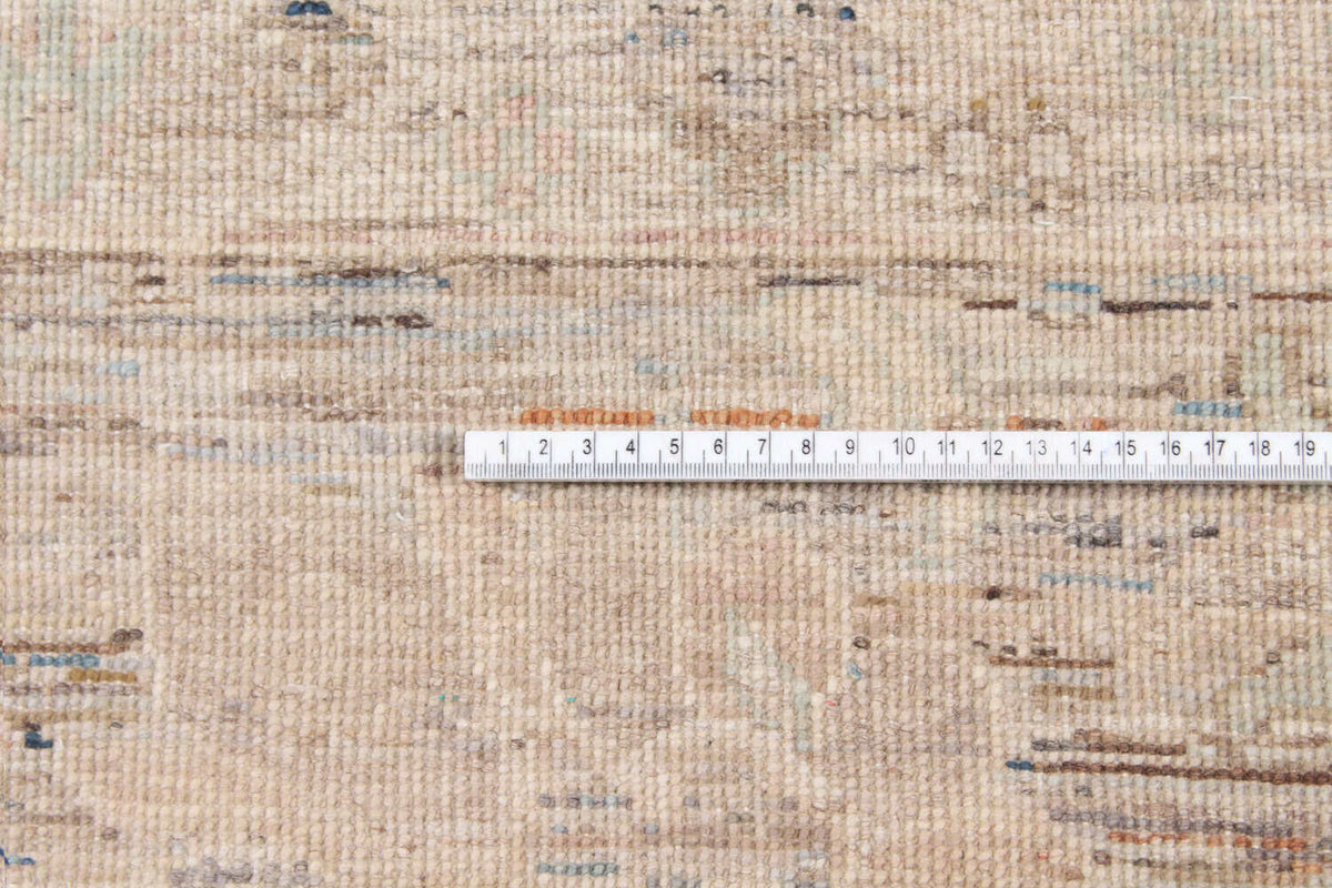 Cream Afghan Rug with Soft Ornamentation, 344 × 256 cm, view 6.