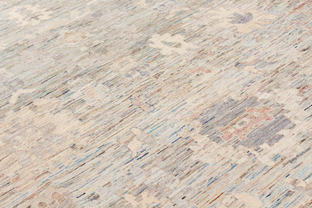 Afghan Rosette Rug with a Light Border, 350 × 257 cm, view 7.