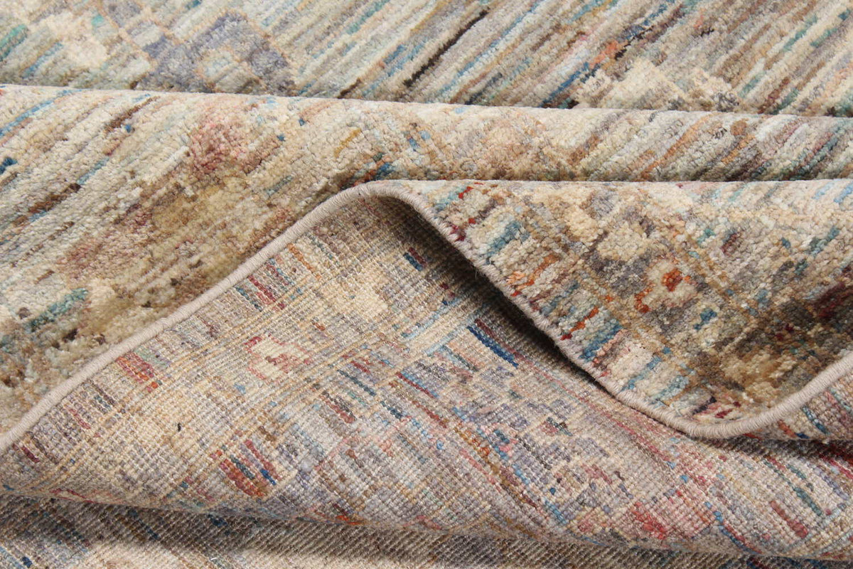 Afghan Rosette Rug with a Light Border, 350 × 257 cm, view 4.