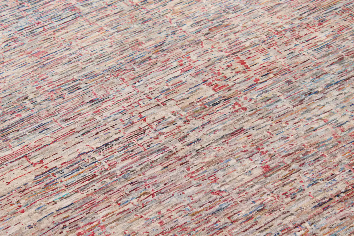 Berjasta Rug with Gray & Rust Horizontal Lines, 344 × 249 cm, view 5.