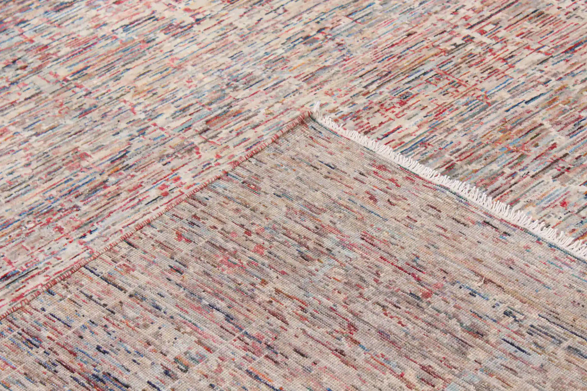 Berjasta Rug with Gray & Rust Horizontal Lines, 344 × 249 cm, view 8.