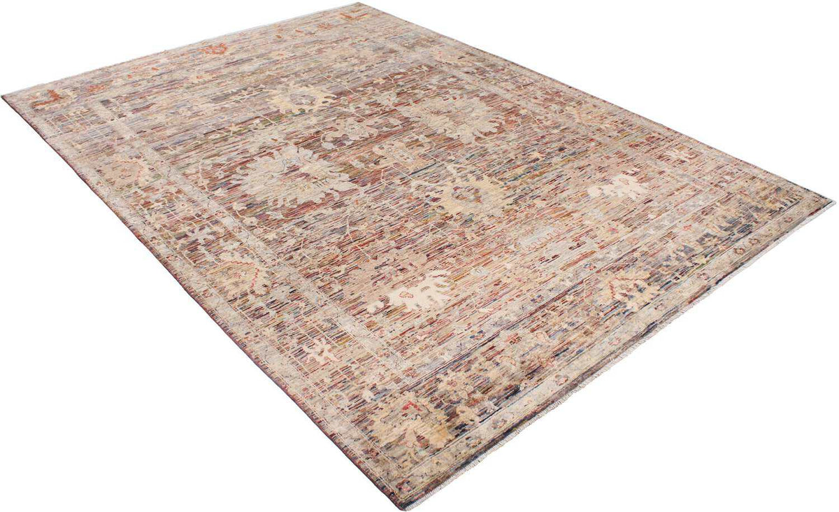Brauner Orientteppich mit cremefarbenen Blüten und Ranken, 349 × 245 cm – weitere Ansicht 3