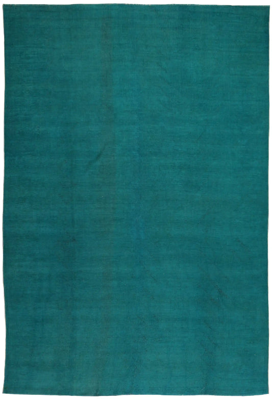 Türkiser Ziegler-Teppich im Großformat, 431 × 302 cm – Gesamtansicht