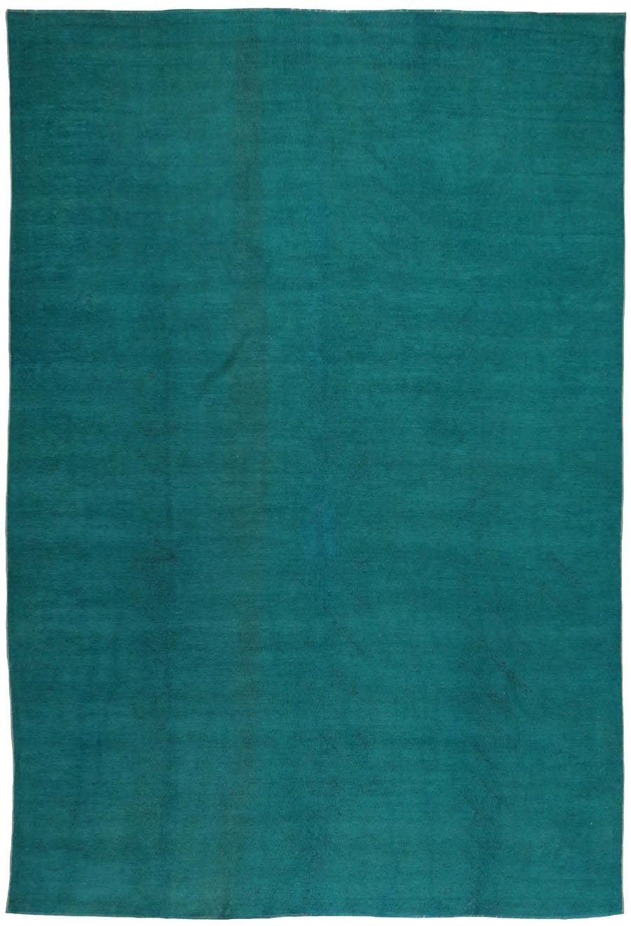 Large Turquoise Ziegler Rug, 431 × 302 cm, overall view.