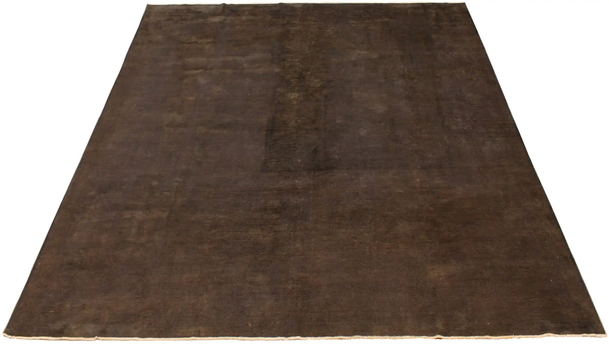 Nearly Square Dark Brown Afghan Wool Rug, 284 × 290 cm, view 2.