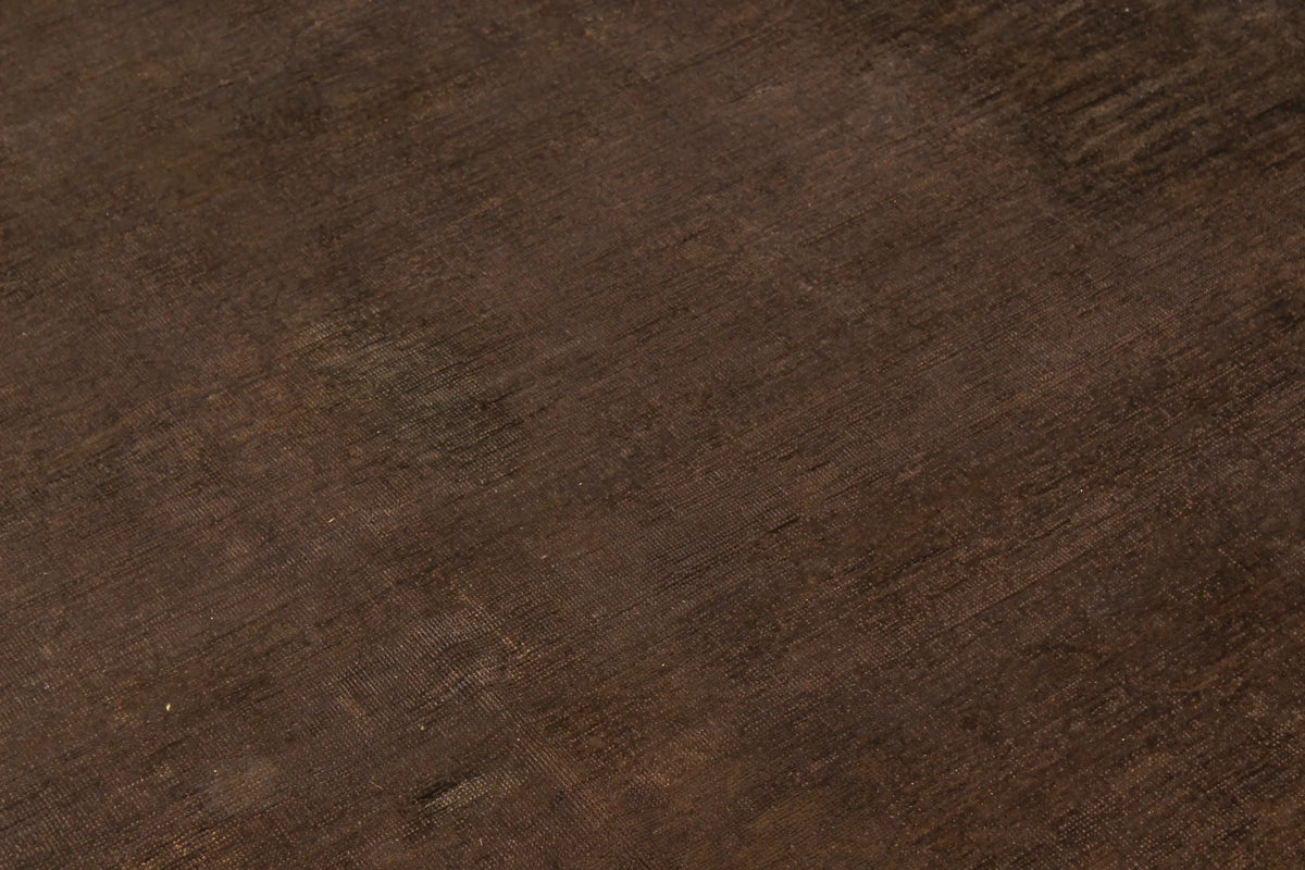 Nearly Square Dark Brown Afghan Wool Rug, 284 × 290 cm, view 8.