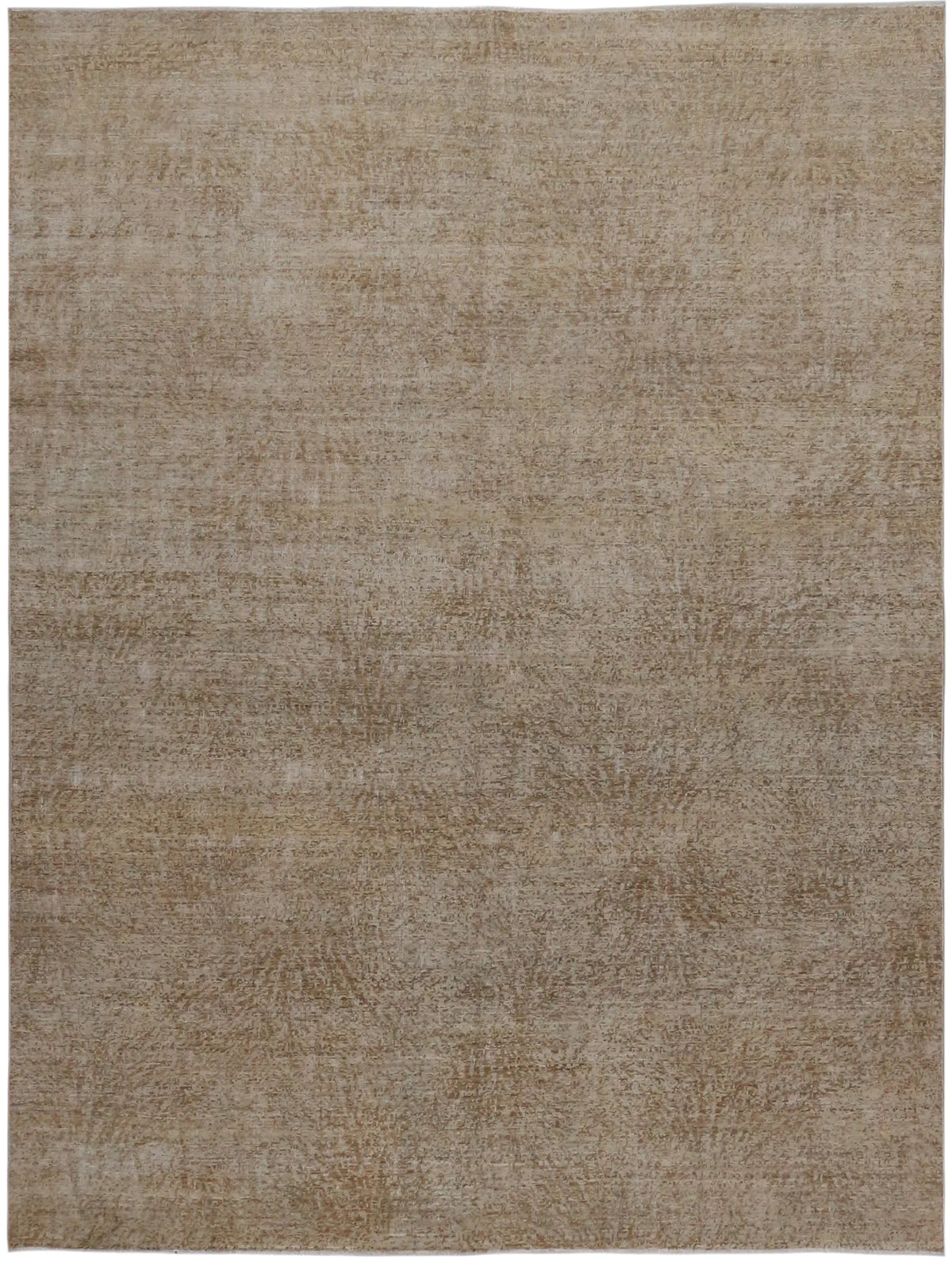 Greige Afghan Wool Rug with Fine Texture, 305 × 232 cm, overall view.