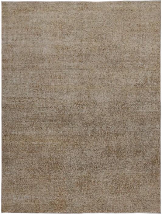 Wollteppich in Greige mit feiner Struktur, 305 × 232 cm – Gesamtansicht