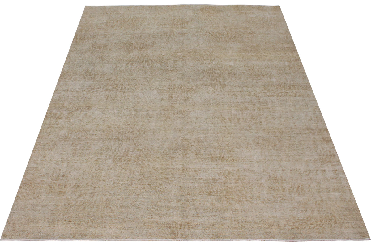 Greige Afghan Wool Rug with Fine Texture, 305 × 232 cm, view 2.