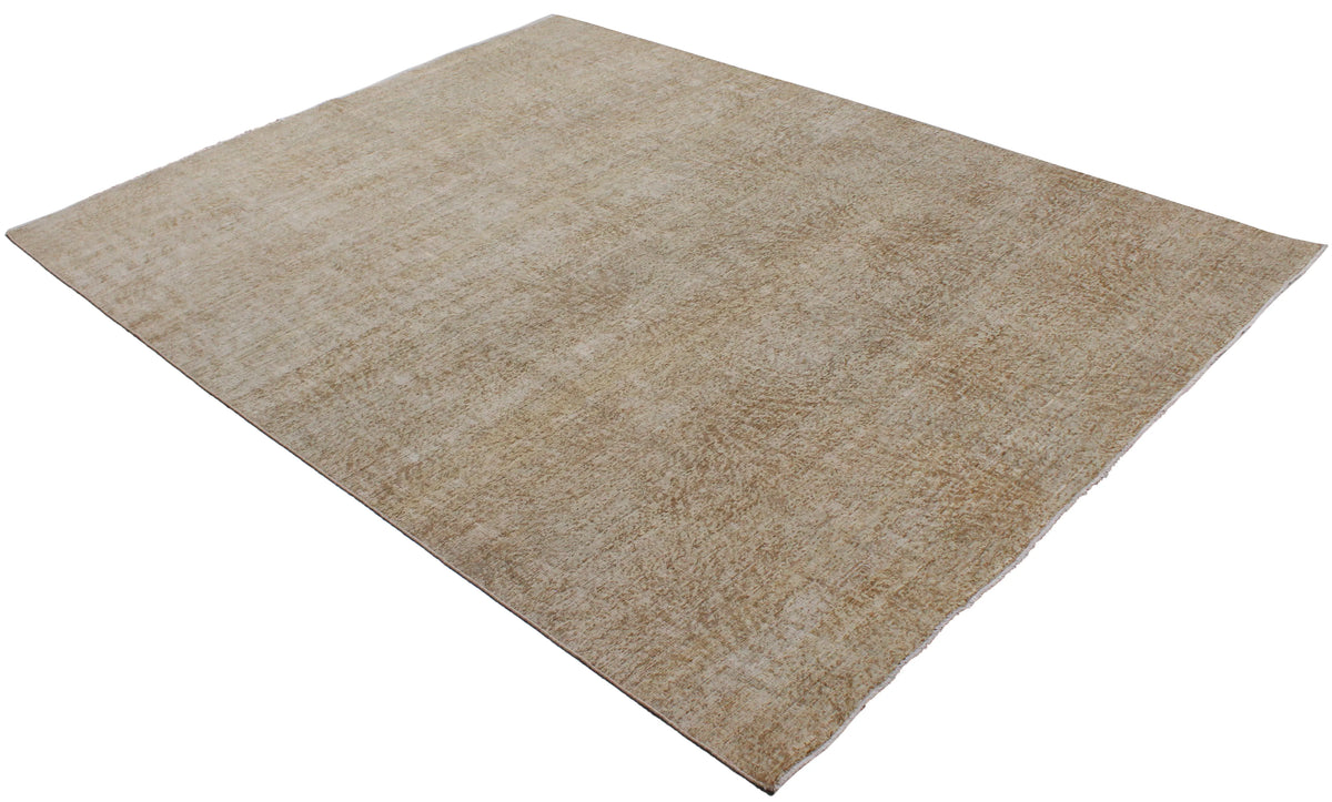 Greige Afghan Wool Rug with Fine Texture, 305 × 232 cm, view 3.