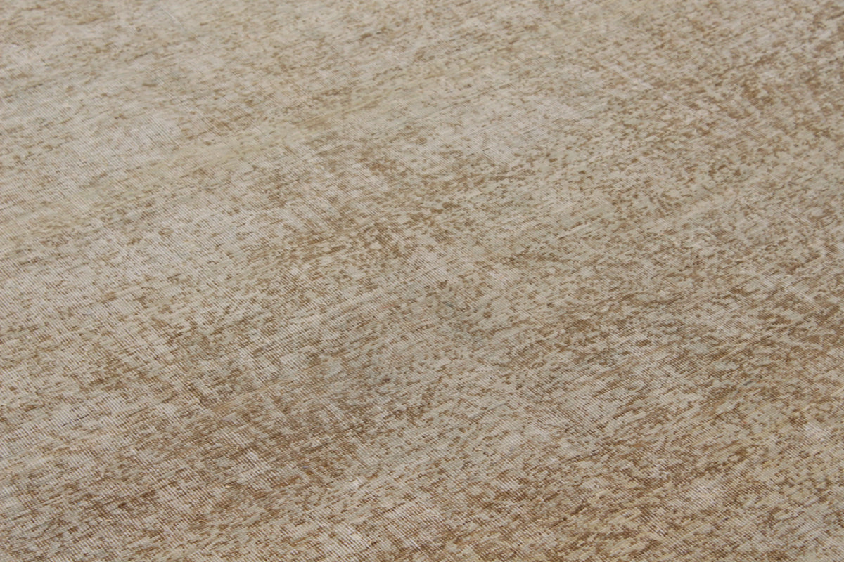 Greige Afghan Wool Rug with Fine Texture, 305 × 232 cm, view 4.