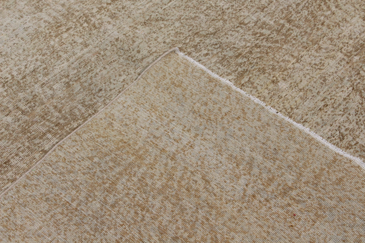 Greige Afghan Wool Rug with Fine Texture, 305 × 232 cm, view 5.