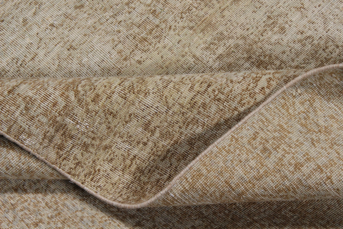 Greige Afghan Wool Rug with Fine Texture, 305 × 232 cm, view 7.