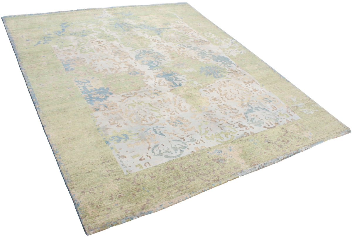 Green & Blue Afghan Medallion Rug, 298 × 242 cm, view 3.