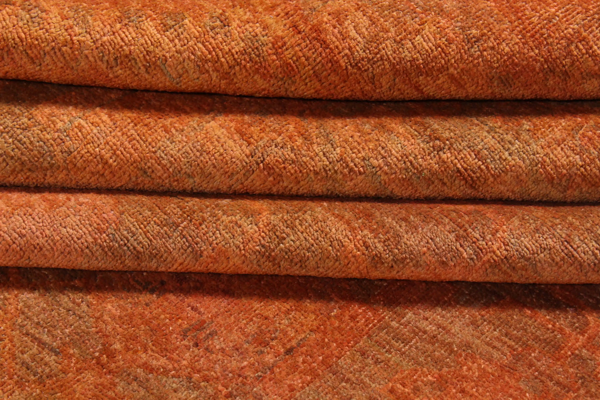 Rostoranger Ziegler-Teppich mit Tonmuster, 380 × 272 cm – Produktansicht 7