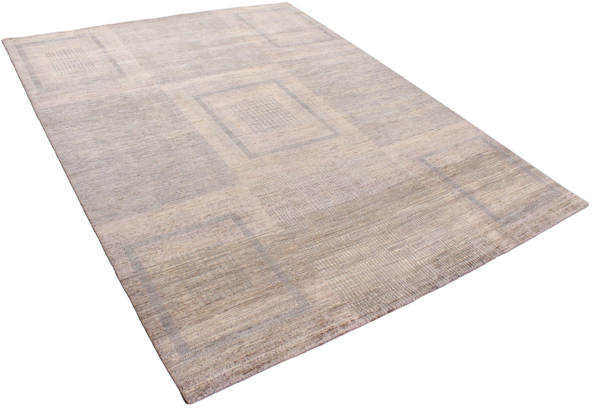 Orientteppich in Greige mit Quadraten, 310 × 239 cm – Produktansicht 3