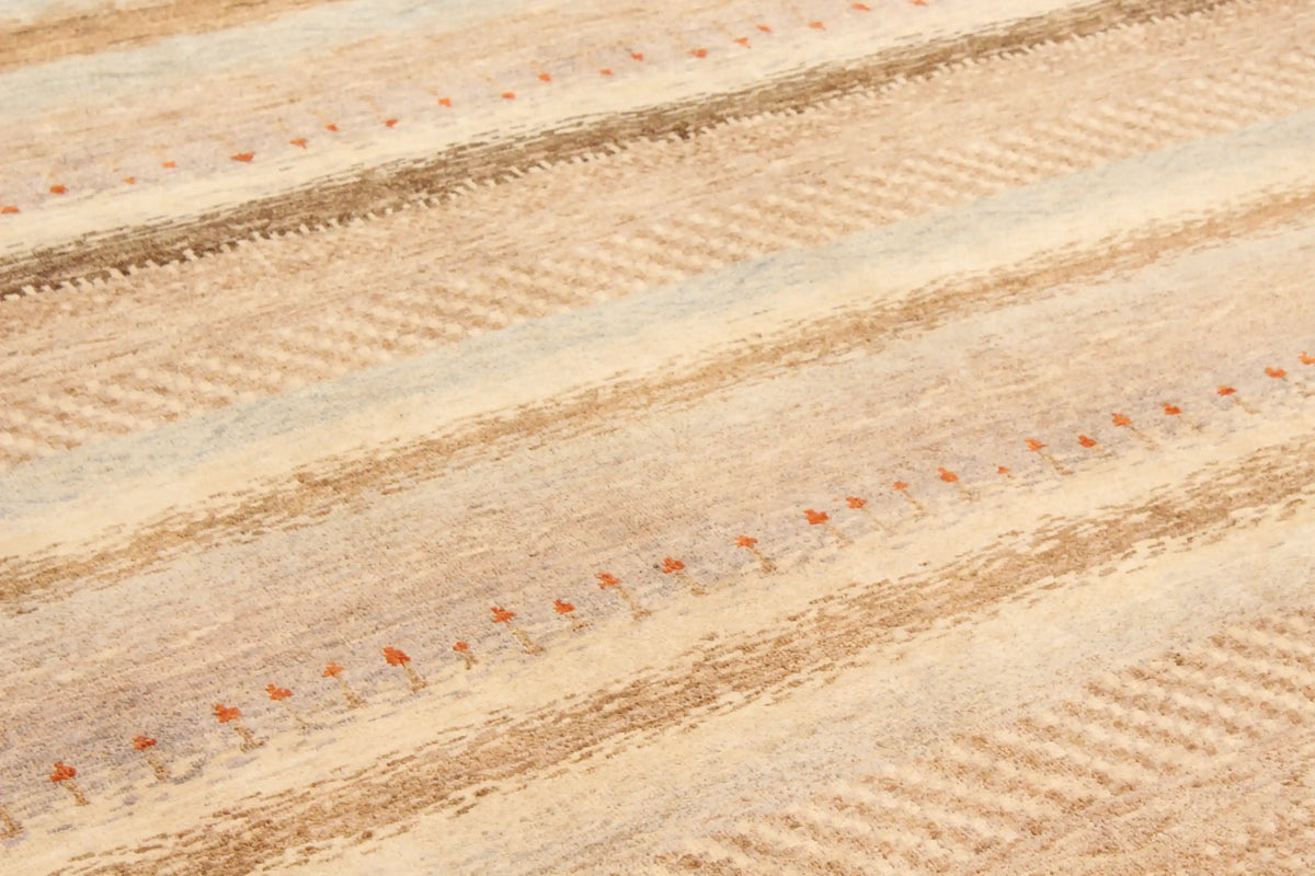 Berjasta Rug with Natural-Tone Pattern Bands, 414 × 306 cm, view 4.