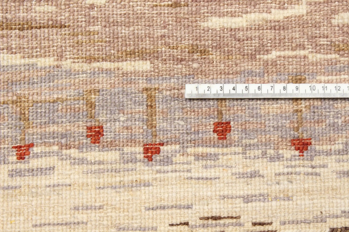 Berjasta Rug with Natural-Tone Pattern Bands, 414 × 306 cm, view 6.