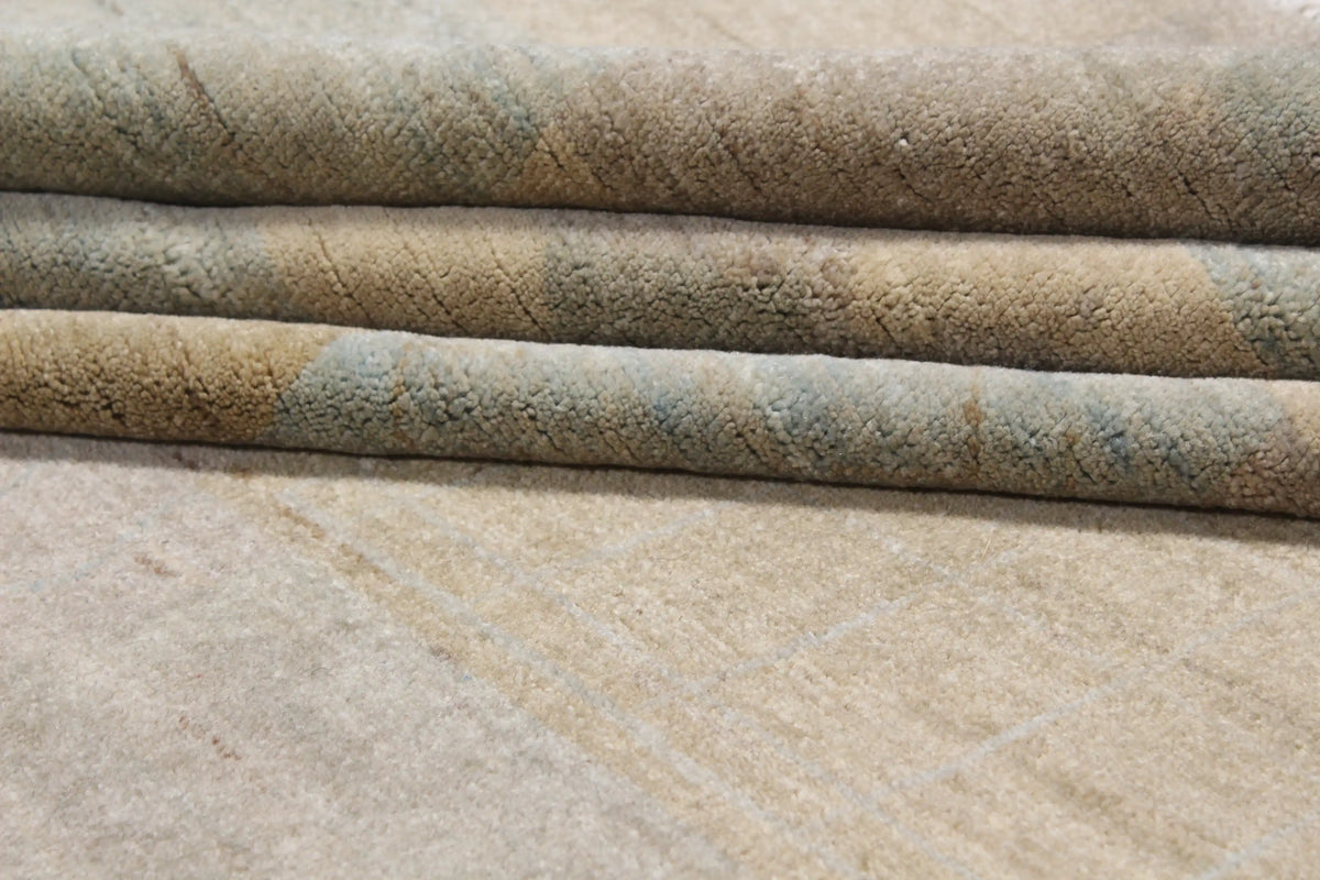 Large Afghan Rug with Pastel Block Pattern, 434 × 300 cm, view 8.
