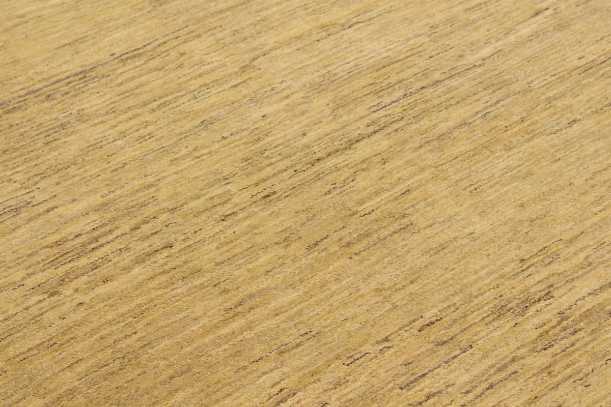 Goldbeiger Wollteppich im Großformat, 428 × 305 cm – Produktansicht 4
