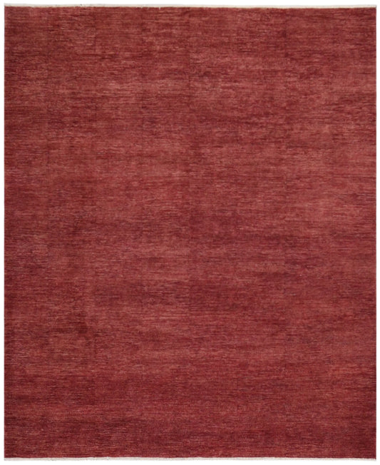 Roter Orientteppich mit ruhiger Melierung, 298 × 244 cm – Gesamtansicht