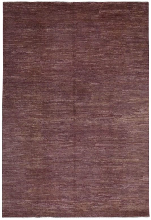 Mauvefarbener Ziegler-Teppich im Großformat, 434 × 297 cm – Gesamtansicht