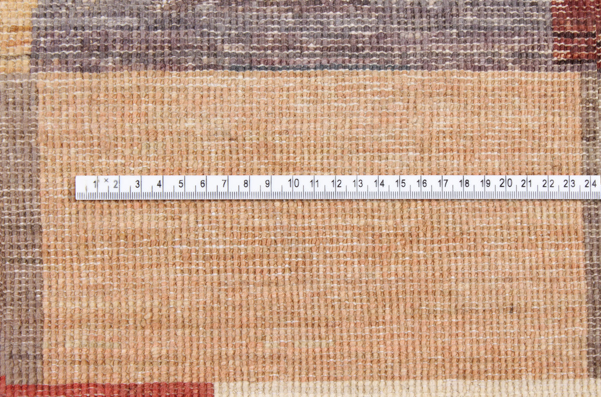 Bunter Gabbeh-Teppich mit Blockmuster, 295 × 250 cm – Produktansicht 6