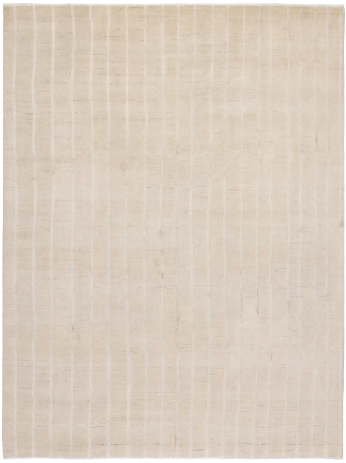 Cremebeiger Orientteppich mit Längslinien, 308 × 235 cm – Gesamtansicht