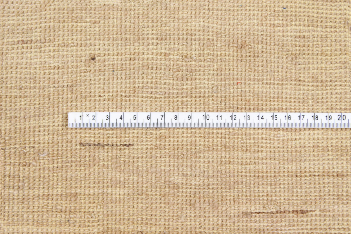 Beiger Orientteppich mit braunem Linienraster, 296 × 240 cm – Produktansicht 6