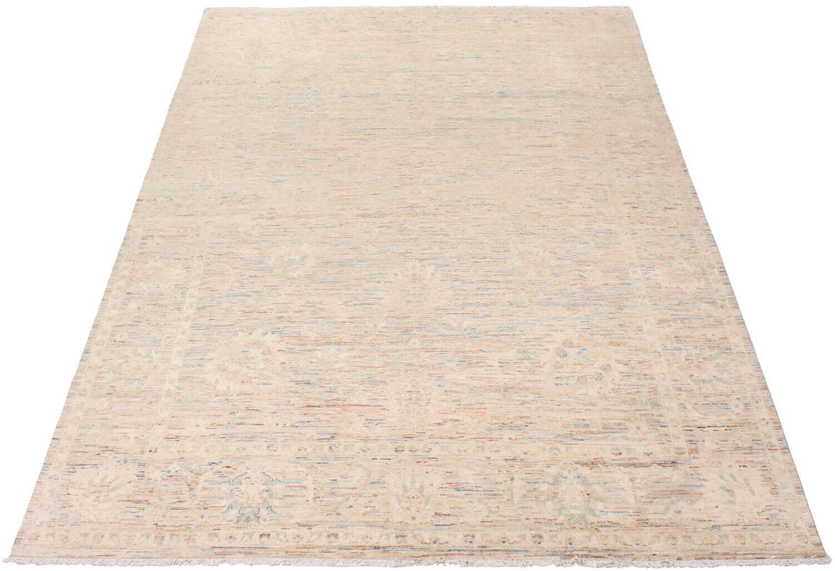 Light Art Deco Rug with Subtle Patterning, 343 × 249 cm, view 3.