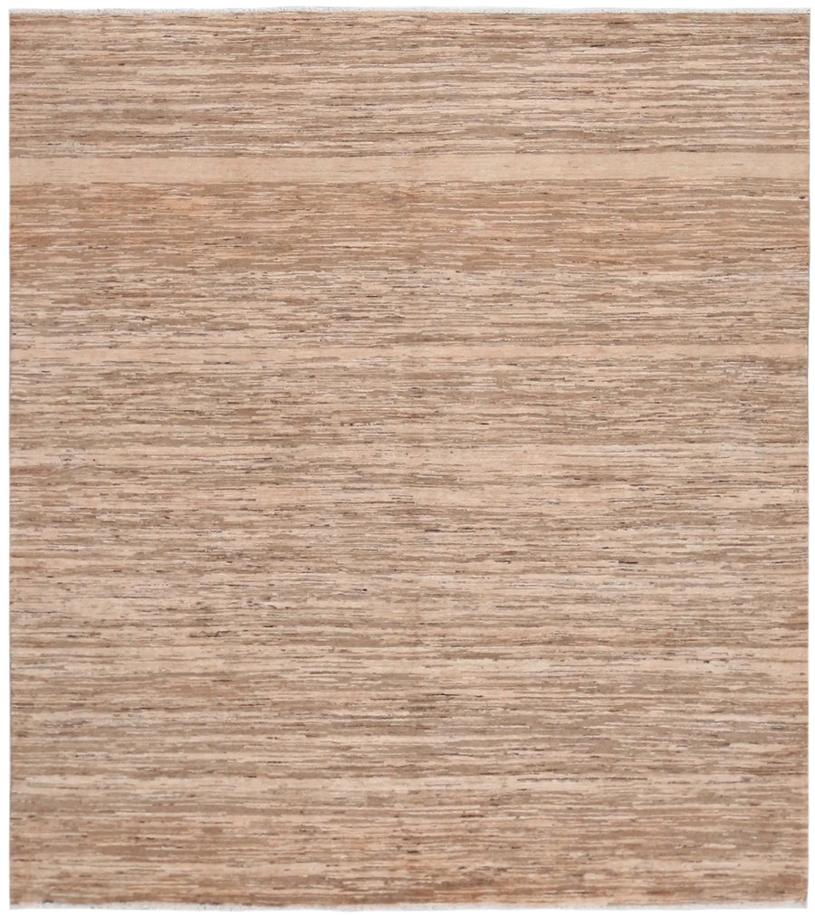 Beige Gabbeh Rug with Subtle Color Variation, 263 × 232 cm, overall view.