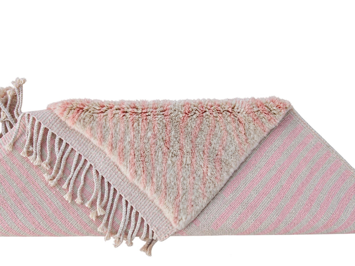 Berberteppich Creme-Pfirsich 428 × 397 cm – freigestellte Detailansicht 3