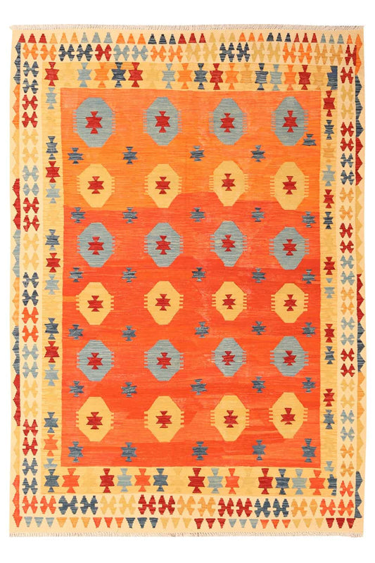 Handgewebter Kelim aus Wolle, 288 × 205 cm, Artikel KT-2135 – Gesamtansicht