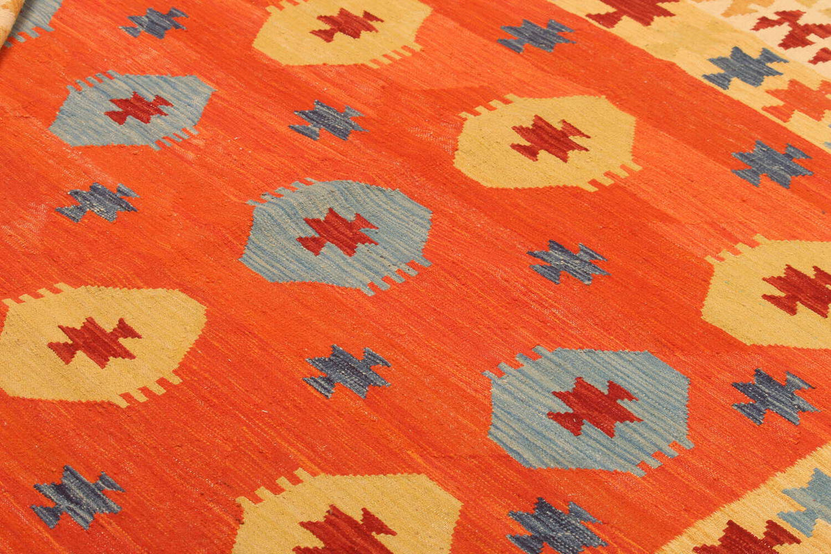Orange Medallion Kilim Rug, 288 × 205 cm — view 5