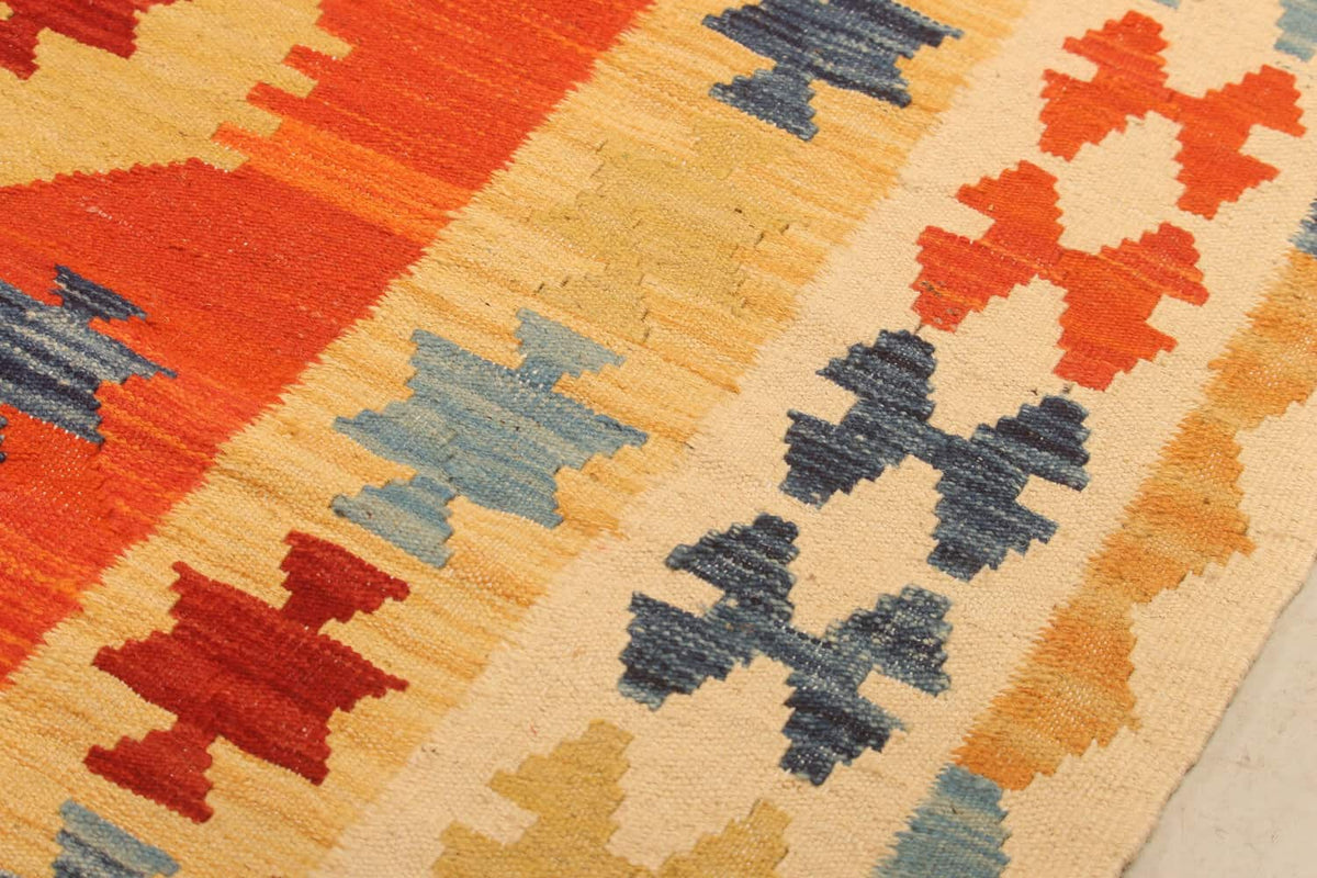 Orange Medallion Kilim Rug, 288 × 205 cm — view 6