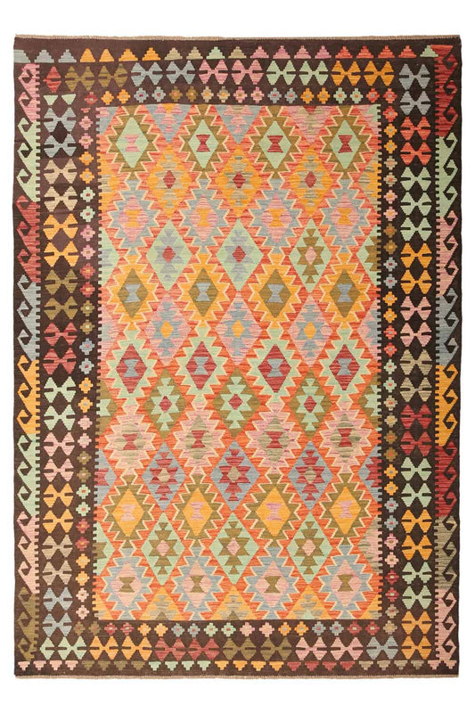 Handgewebter Kelim aus Wolle, 299 × 206 cm, Artikel KT-27447 – Gesamtansicht