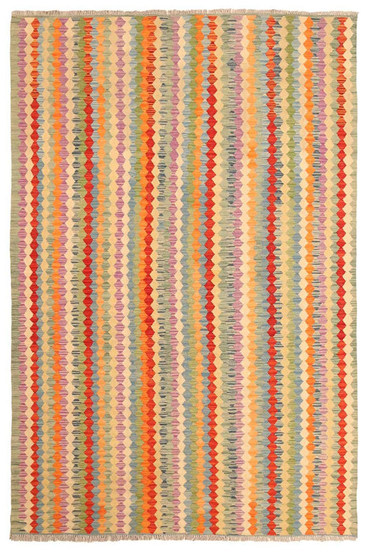 Handgewebter Kelim aus Wolle, 300 × 199 cm, Artikel KT-2322 – Gesamtansicht