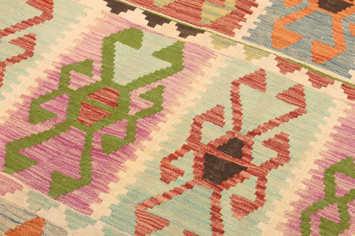 Geometric Panel Kilim Rug, 308 × 204 cm — view 6