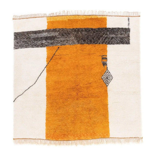 Orange Komposition – Creme mit orangefarbenen und dunklen Farbflächen, Ansicht 2