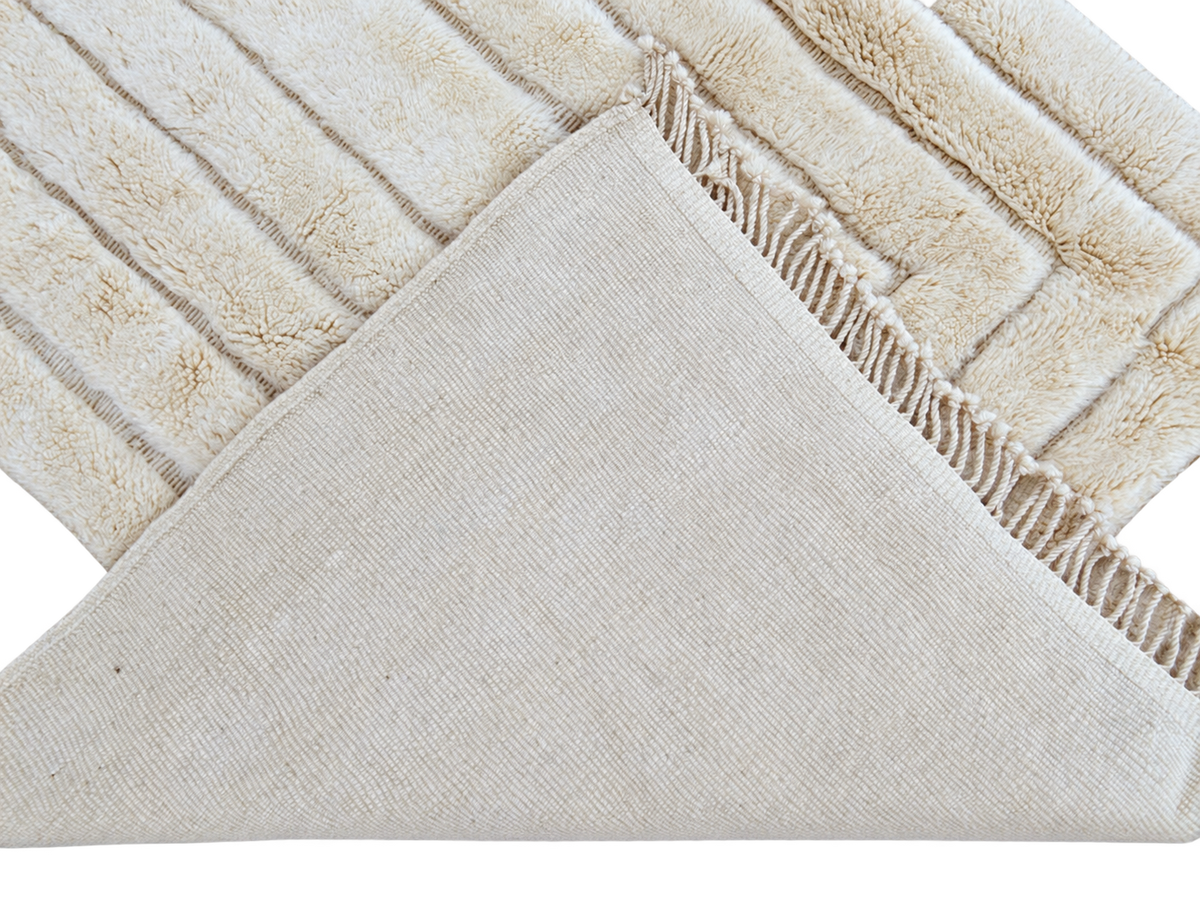 Mrirt Teppich Naturweiß mit rechteckigem Relief – 313 × 220 cm, Detailansicht 4