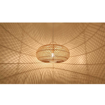 Alva Rattan-Pendelleuchte – Produktansicht 2