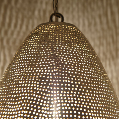 Elara – orientalische Hängeleuchte Silber Ø 22 cm, Produktansicht 5