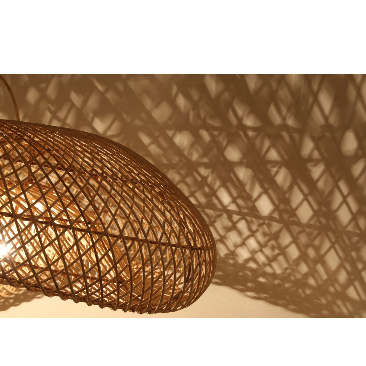 Elin Rattan-Pendelleuchte – Modellansicht 4
