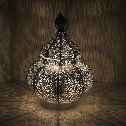 Orientalische Tischlampe Weiß-Gold – Leona 30 cm, Ansicht 1