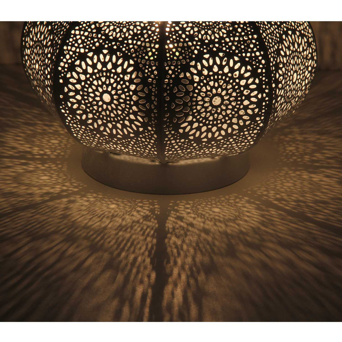 Orientalische Tischlampe Weiß-Gold – Leona 30 cm, Ansicht 6