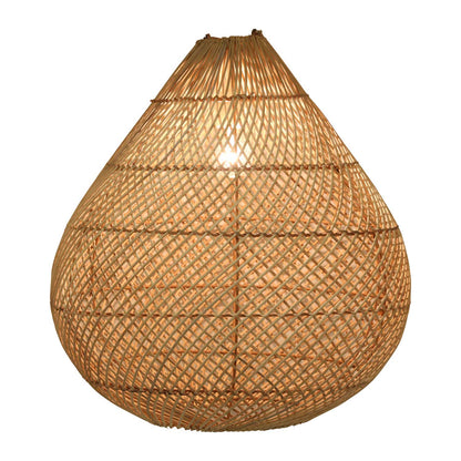 Solea – große Rattan-Pendelleuchte in Tropfenform, Ø 50 cm, Ansicht 3
