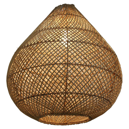 Solea – große Rattan-Pendelleuchte in Tropfenform, Ø 50 cm, Ansicht 4